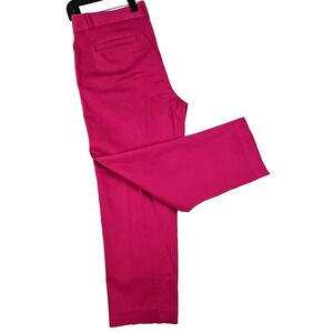 Banana Republic ~Woman Size 10~ Rastberry Chino Crop Pants Stretch.